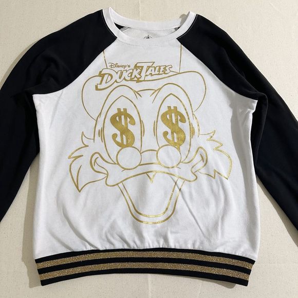Disney Parks Exclusive Duck Tales Scrooge McDuck Sweatshirt Size Large - Picture 5 of 10